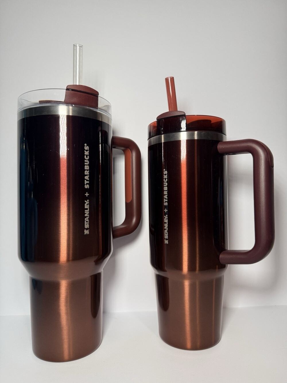 Stanley X Starbucks INDONESIA CHOCO + PHILIPPINES CRYSTAL BROWN Tumbler Set NWT